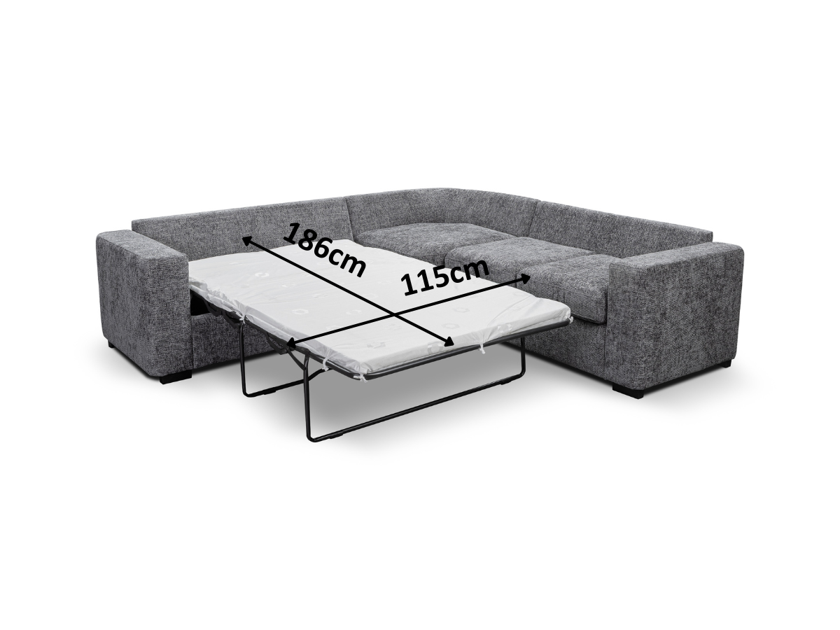 Chestnut Sofa Bed Slate Enzo Fabric