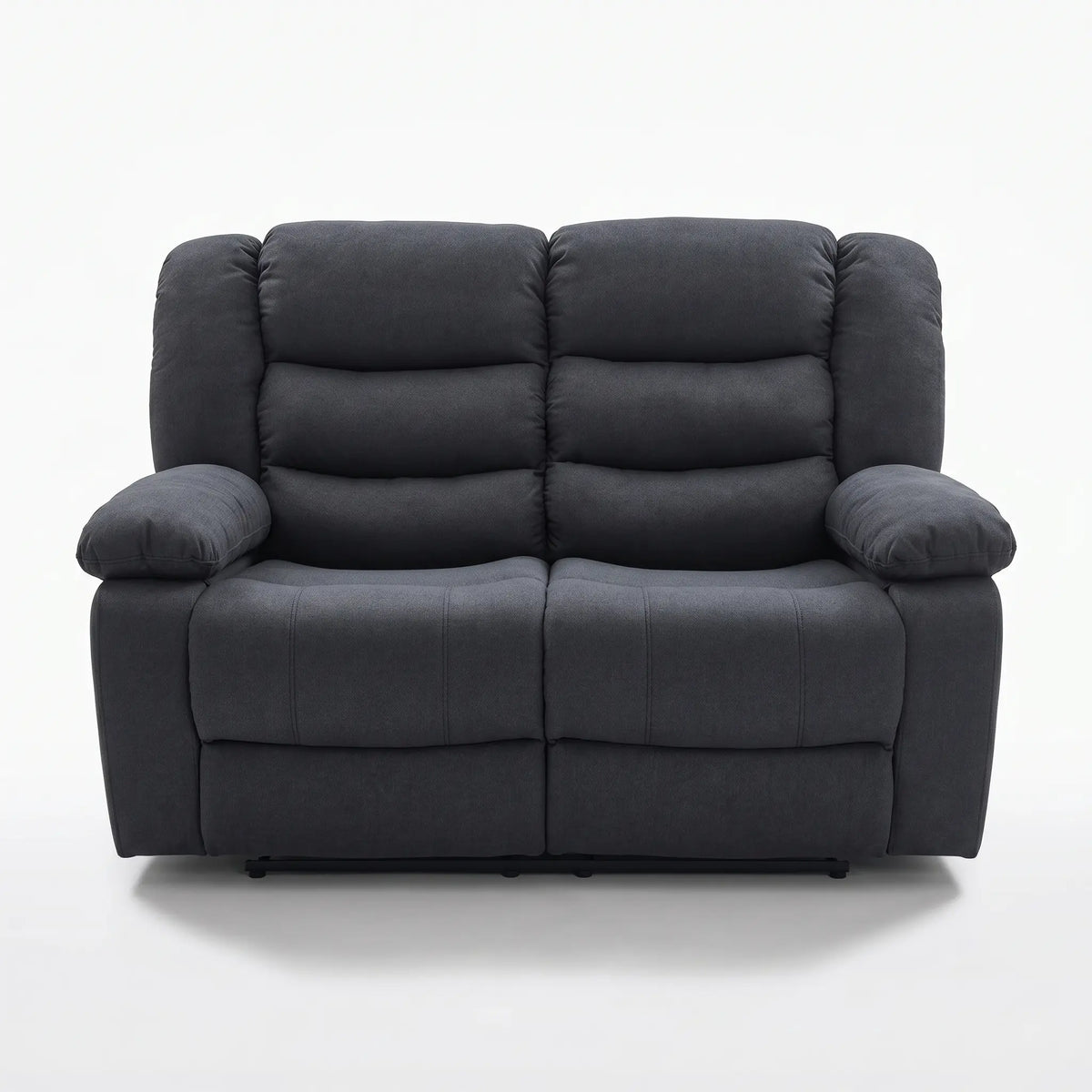 Prime Sorrento Reclining Sofa, Grey Fabric, 3+2 Seater with Cup Holders