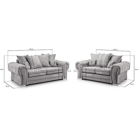 VERONA 3+2 SEATER SCATTER BACK SOFA