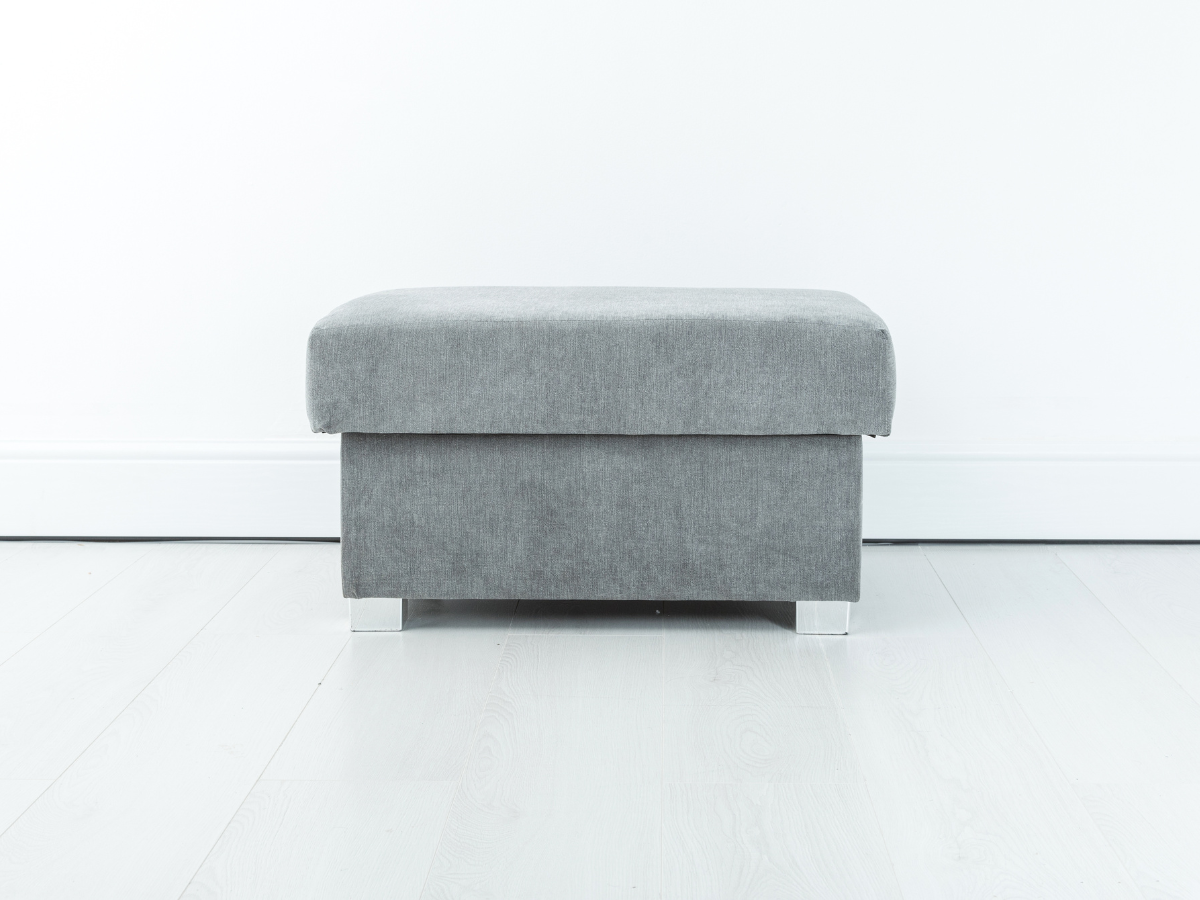 Vegas Footstool Storage Grey