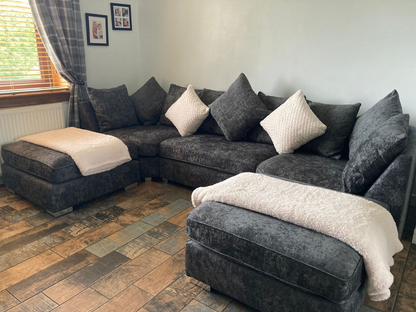 London U Shaped Sofa Soft Chenille