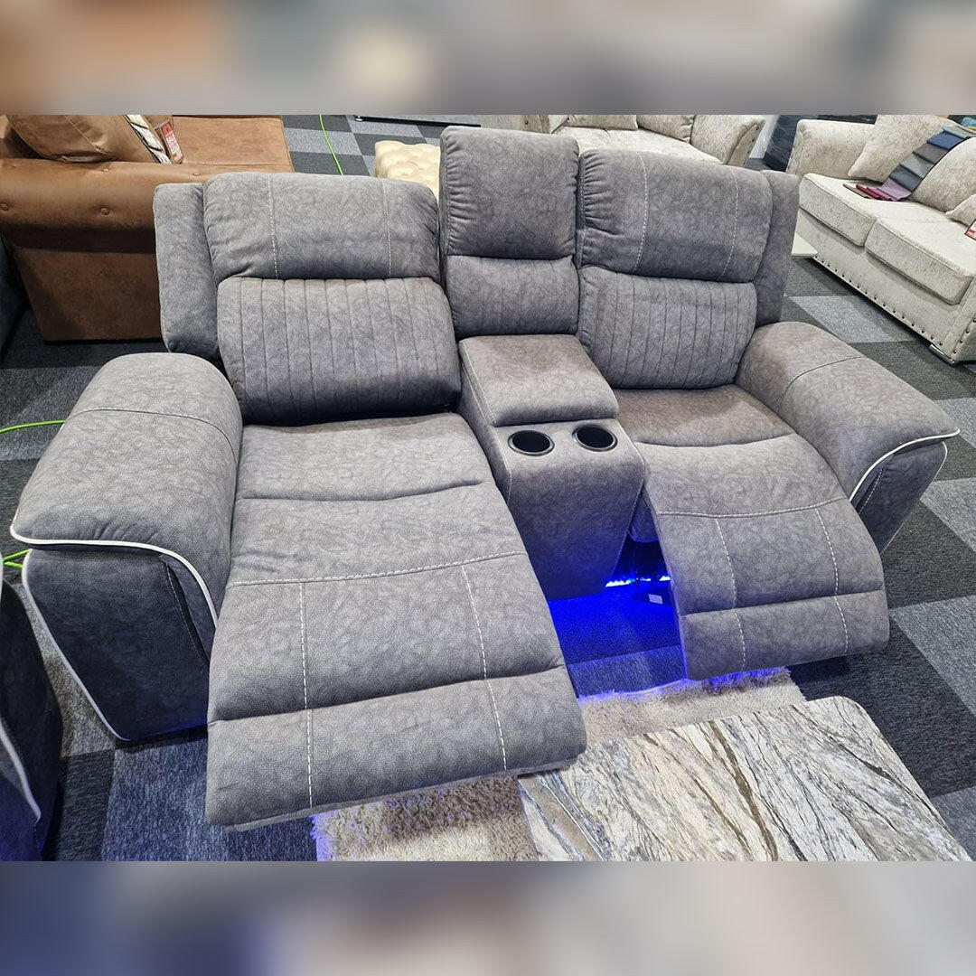 Hannah Electric Recliner 3+2 Sofa Micro Fibre Fabric