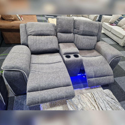 Hannah Electric Recliner 3+2 Sofa Micro Fibre Fabric