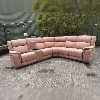 Hannah Electric Corner Sofa Micro Fibre Fabric (270cm x 230cm)