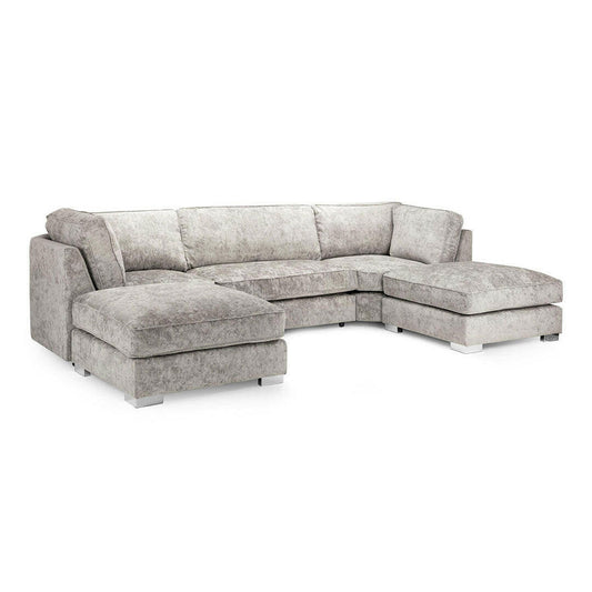 Bishop U Shape Sofa High Back Truffle