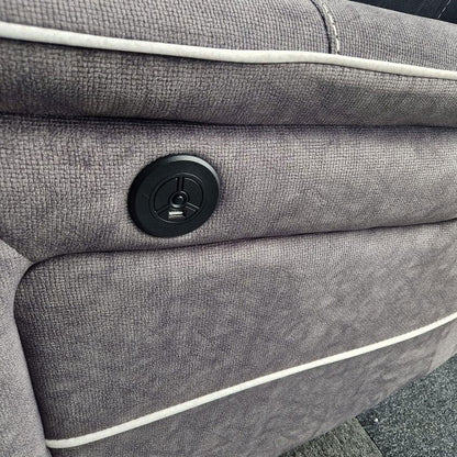 Hannah Electric Corner Sofa Micro Fibre Fabric (270cm x 230cm)