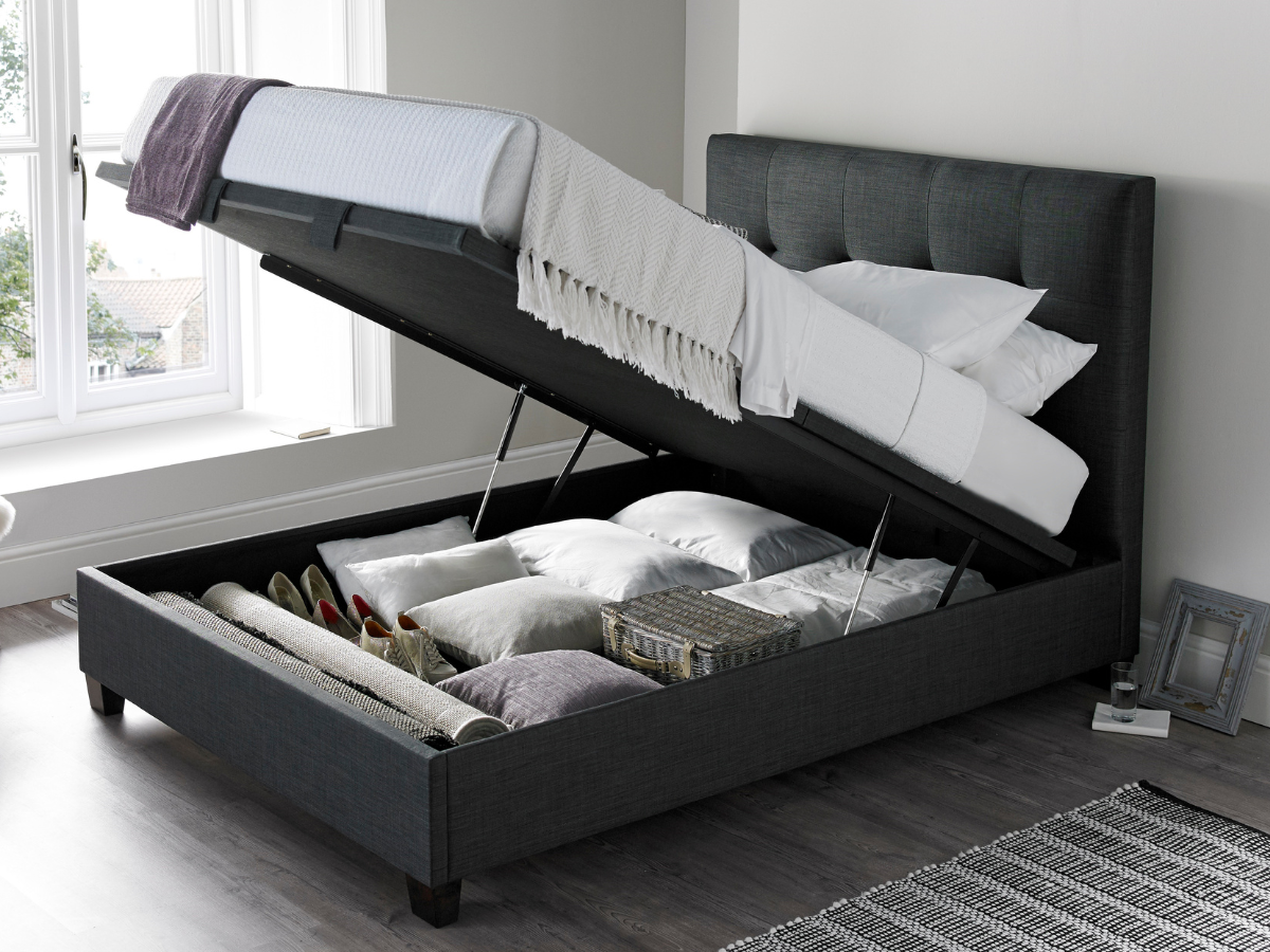 Kaydian Walkworth Ottoman Bed with Storage and Headboard