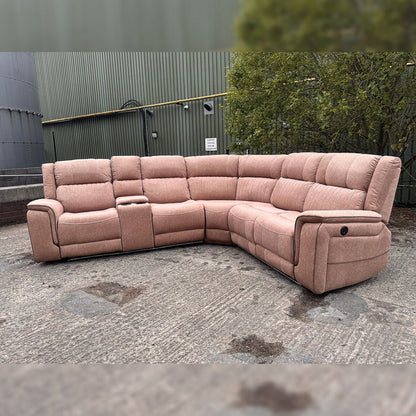 Hannah Electric Corner Sofa Micro Fibre Fabric (270cm x 230cm)