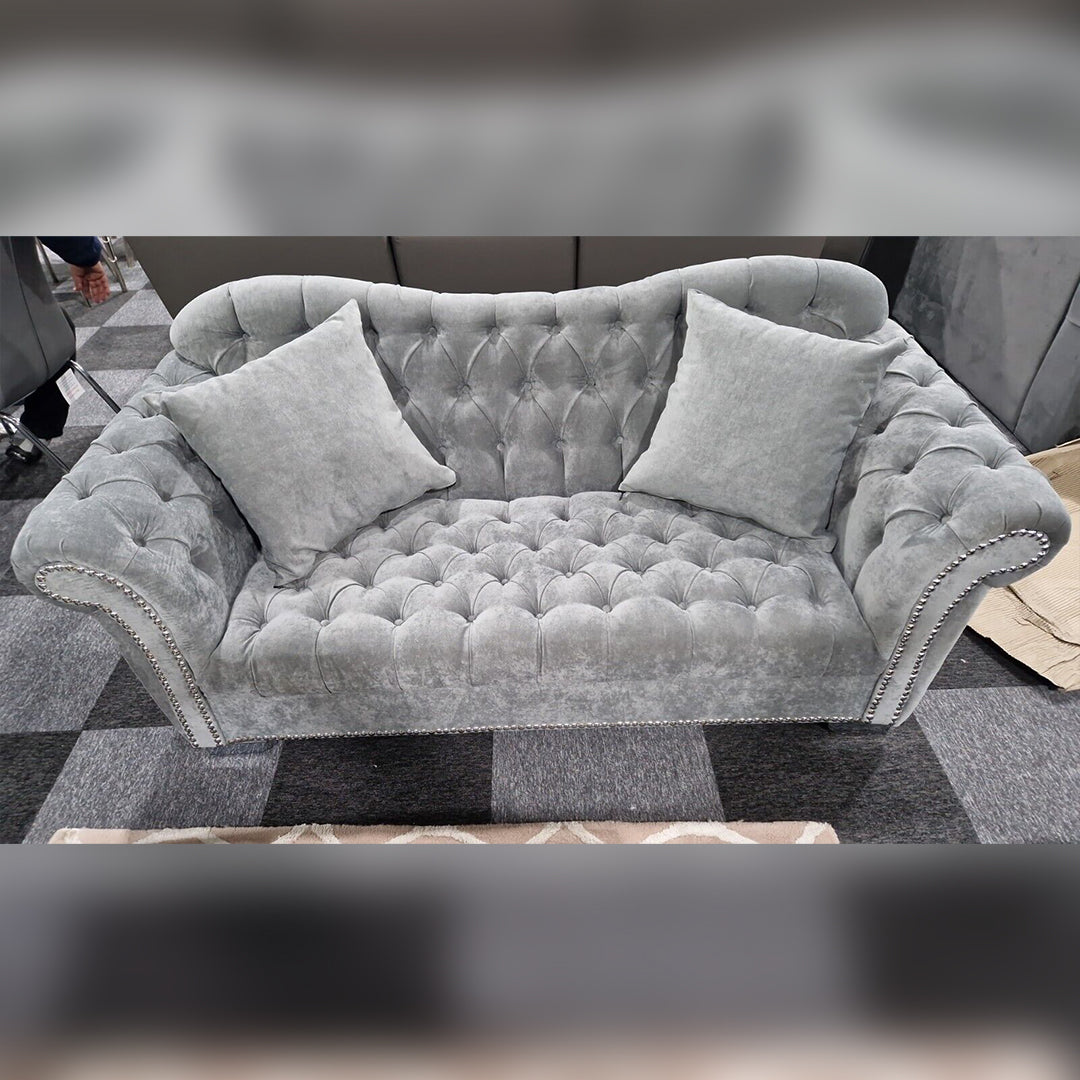 Elegance Chesterfield Sofa 3+2 GREY