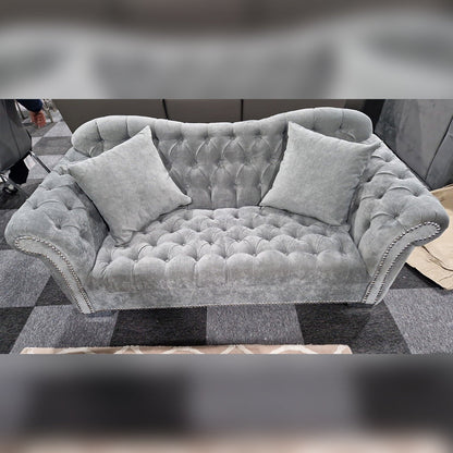Elegance Chesterfield Sofa 3+2 GREY