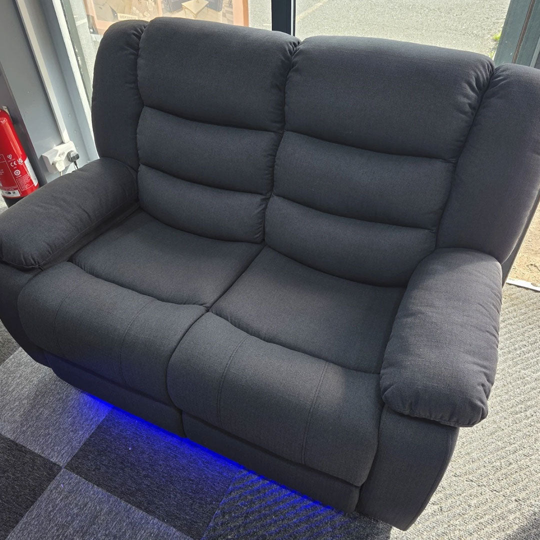 Roma Fabric Electric Recliner Sofa 3+2-Seater With USB/LED/Cup Holder