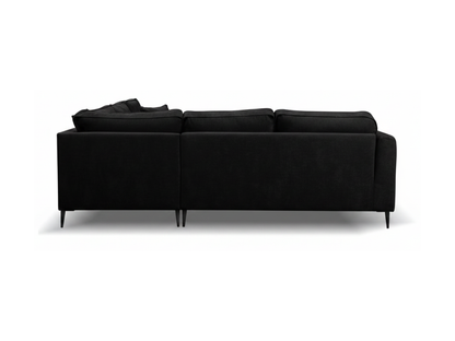Ascot Black Corner Sofa Boston Fabric