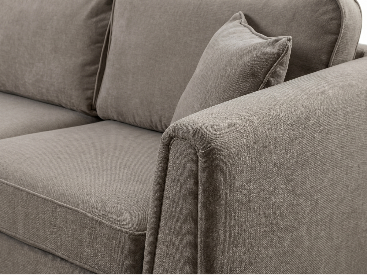 Ascot Chocolate Corner Sofa Boston Fabric