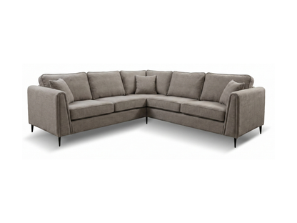 Ascot Chocolate Corner Sofa Boston Fabric