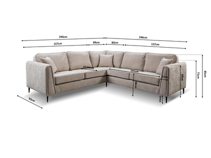 Ascot Corner Sofa Boston Fabric