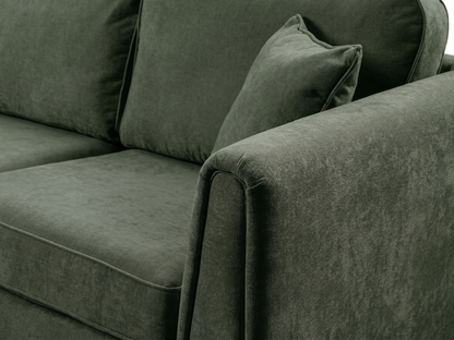 Ascot Forest Green Corner Sofa Boston Fabric