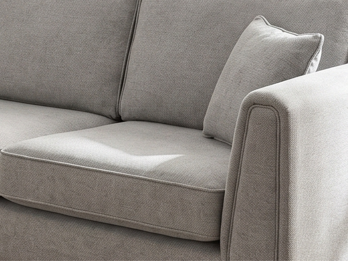 Ascot Light Grey Corner Sofa Boston Fabric