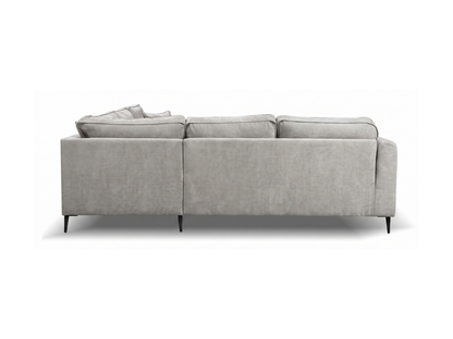 Ascot Light Grey Corner Sofa Boston Fabric