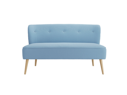 Beau Cornflower 2 Seater Sofa Blue Fabric