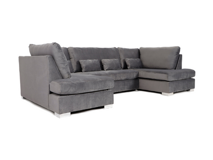 Belgravia U Shaped Sofa Plush Velvet