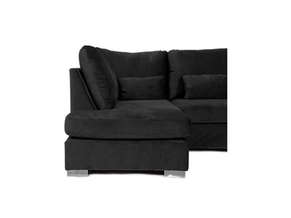 Belgravia U Shaped Sofa Plush Velvet