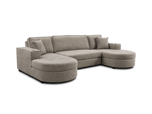 Belrosa Enzo U Shaped Sofa Bed with Storage