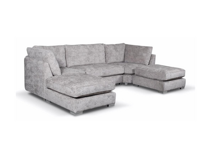 Bishop U-Shaped Sofa Truffle Luxe Chenille