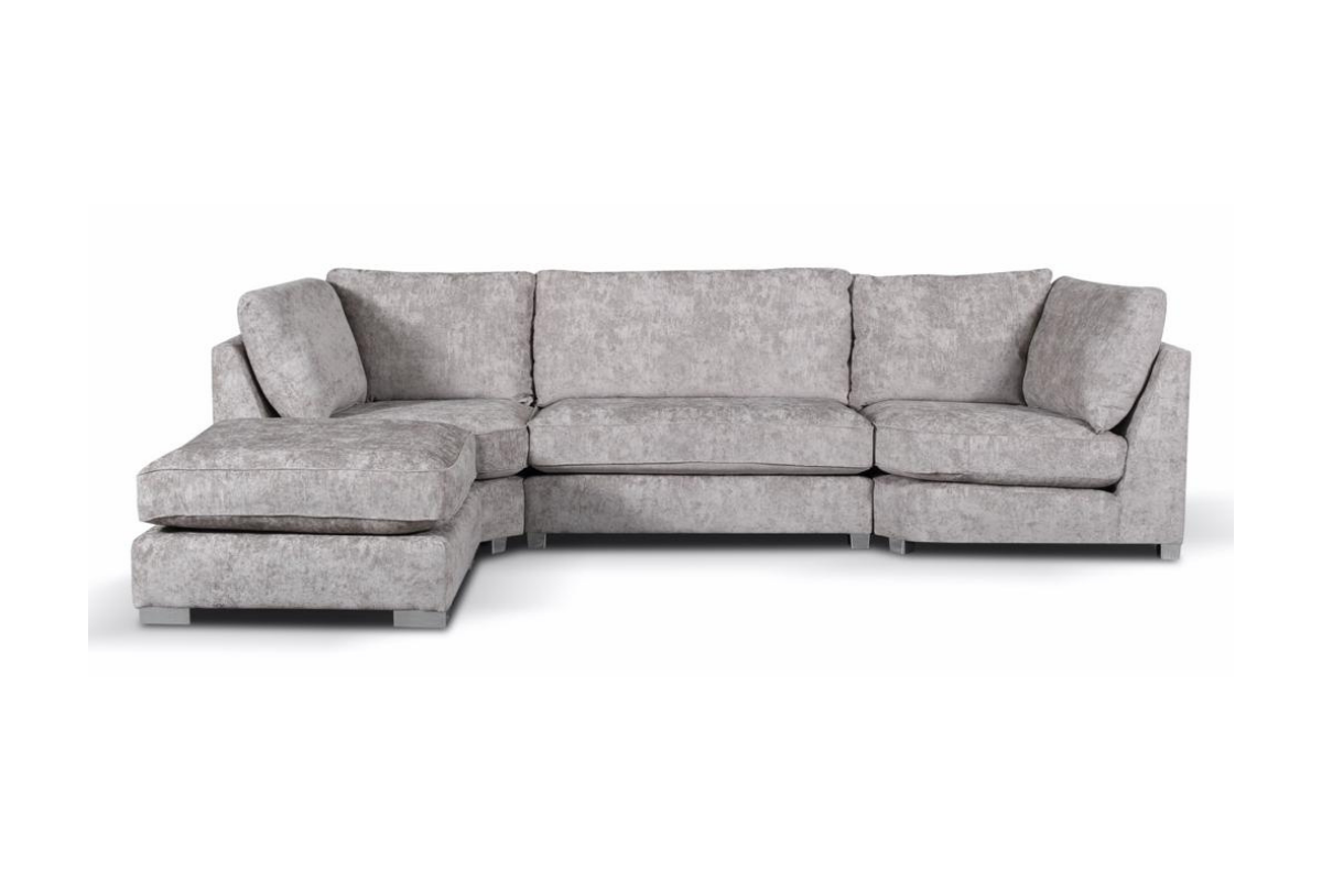 Bishop U-Shaped Sofa Truffle Luxe Chenille