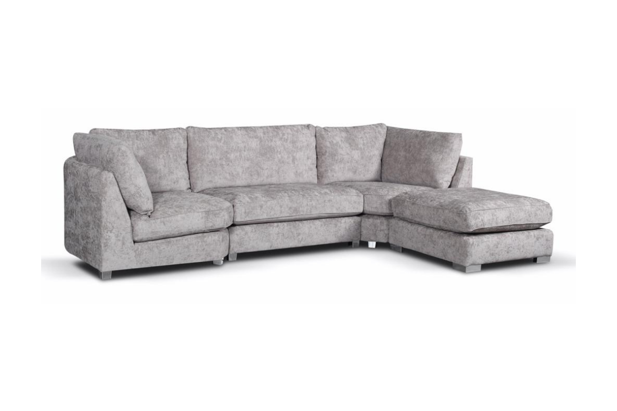 Bishop U-Shaped Sofa Truffle Luxe Chenille