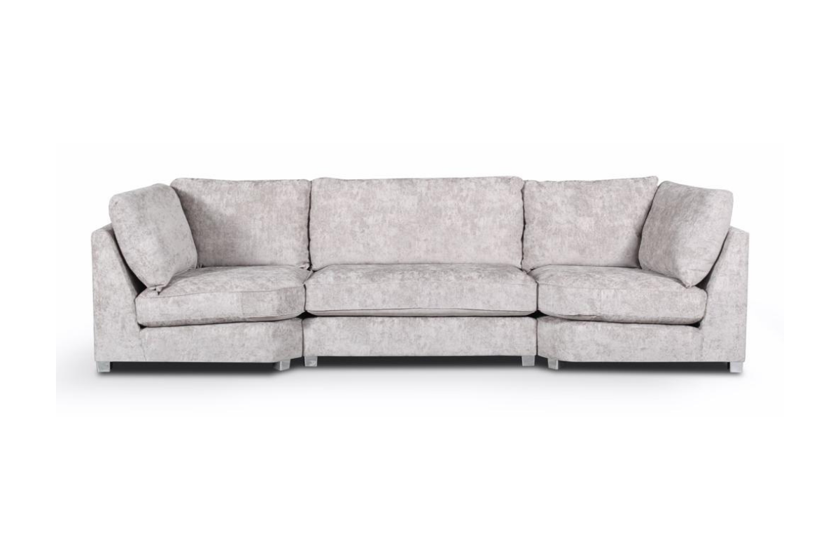 Bishop U-Shaped Sofa Truffle Luxe Chenille