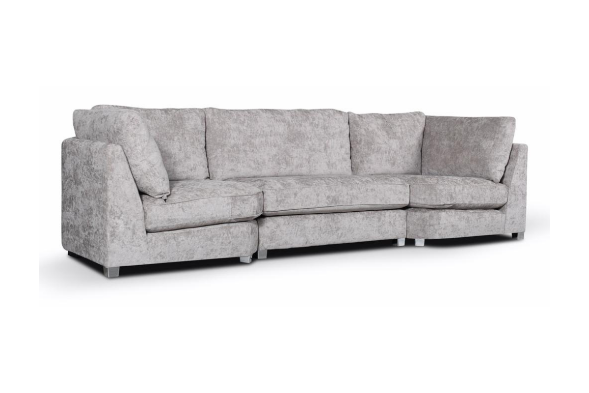 Bishop U-Shaped Sofa Truffle Luxe Chenille