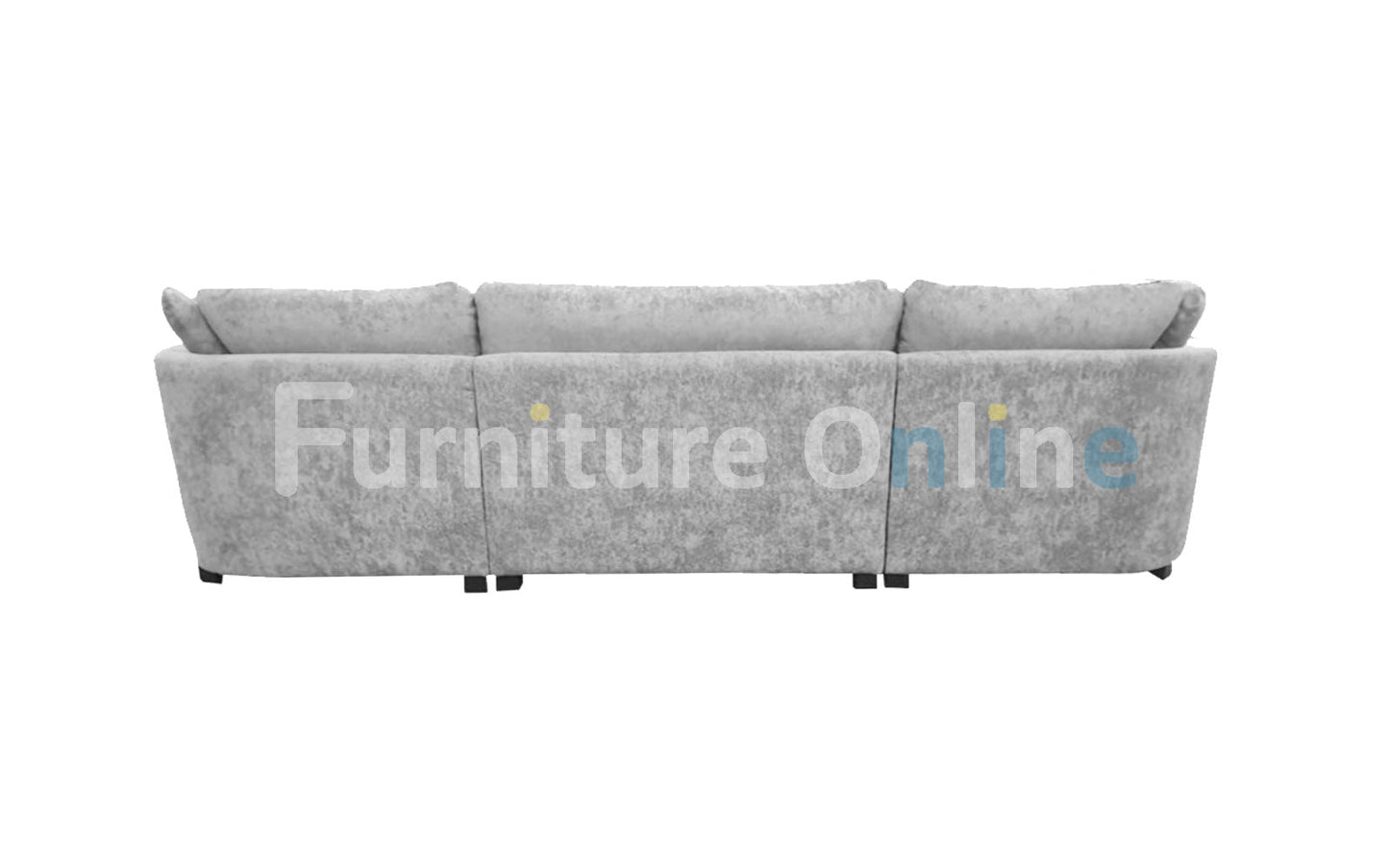 Bishop U-Shaped Sofa Truffle Luxe Chenille