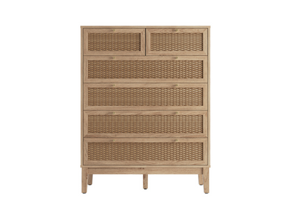 Bordeaux 6 Drawer Chest Oak