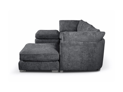 Brixton U Shaped Sofa Charcoal Grey