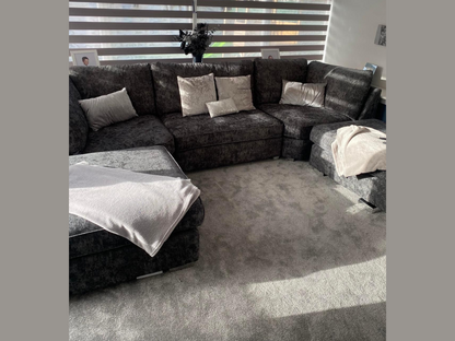 Brixton U Shaped Sofa Charcoal Grey