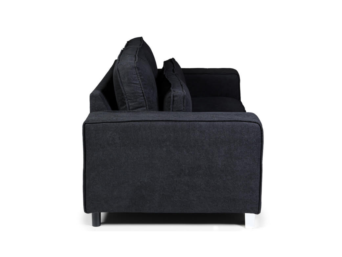 Broadgate 3+2 Sofa Set Black Kensington Fabric