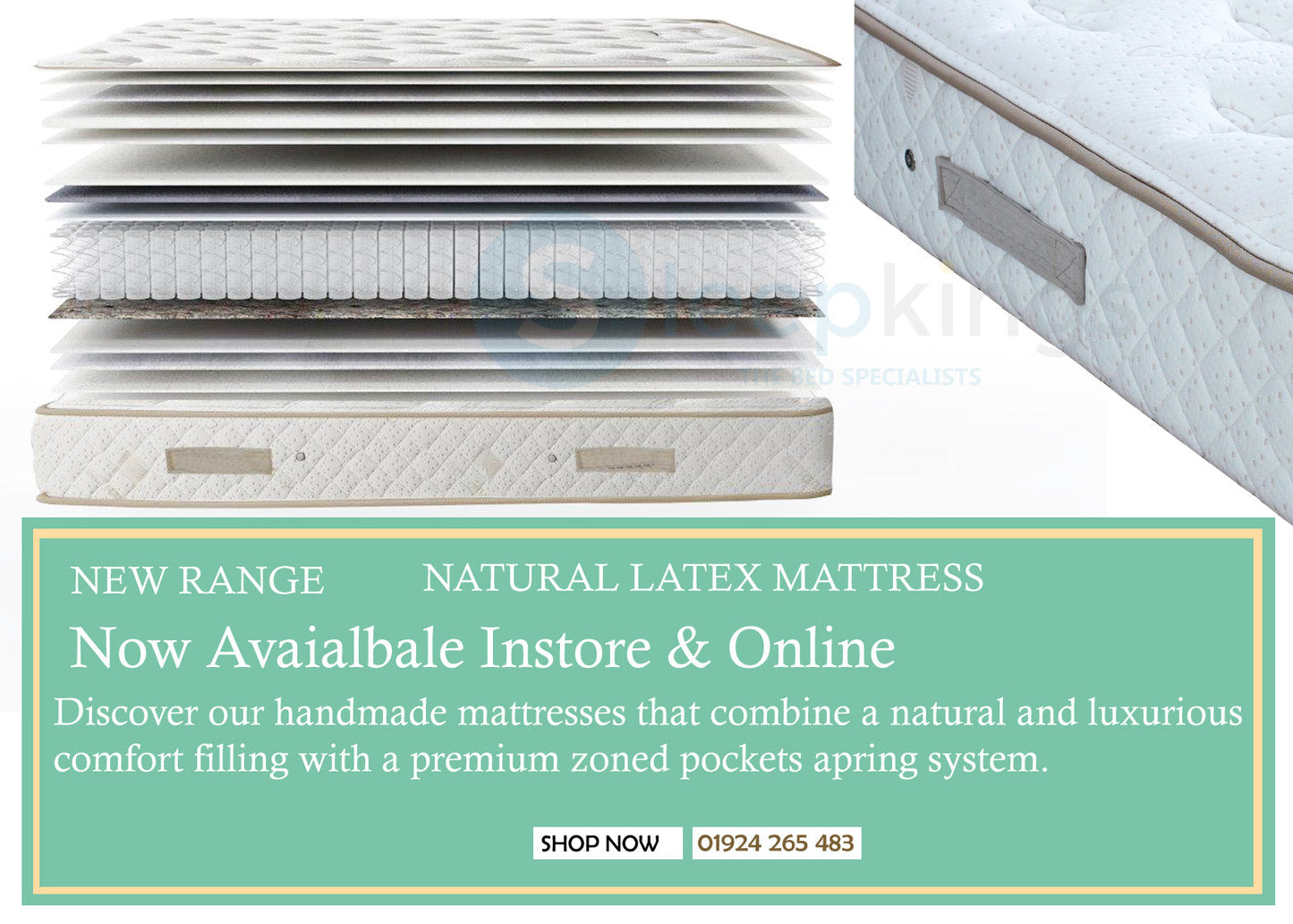 Cashmere Latex Mattress Pocket Spring