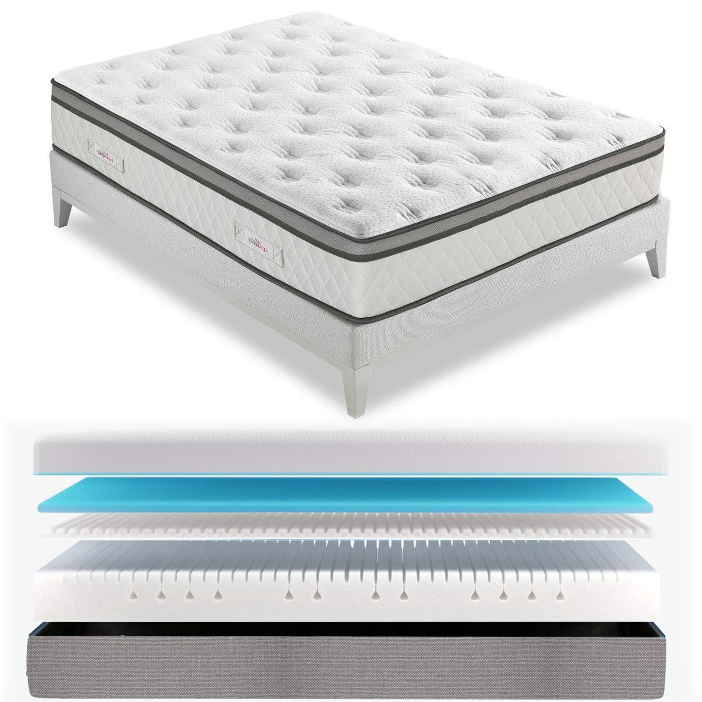 Sleep Cool Gel Memory Foam Mattress Pocket Spring