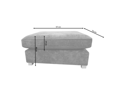 Carnaby Small U Shaped Sofa with Footstool