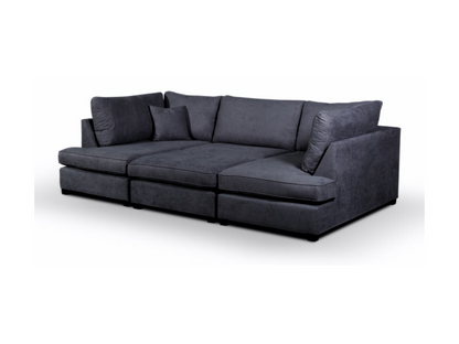 Carnaby Small U Shaped Sofa with Footstool