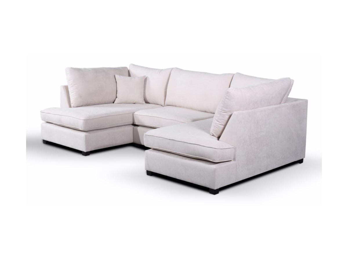 Carnaby Small U Shaped Sofa with Footstool