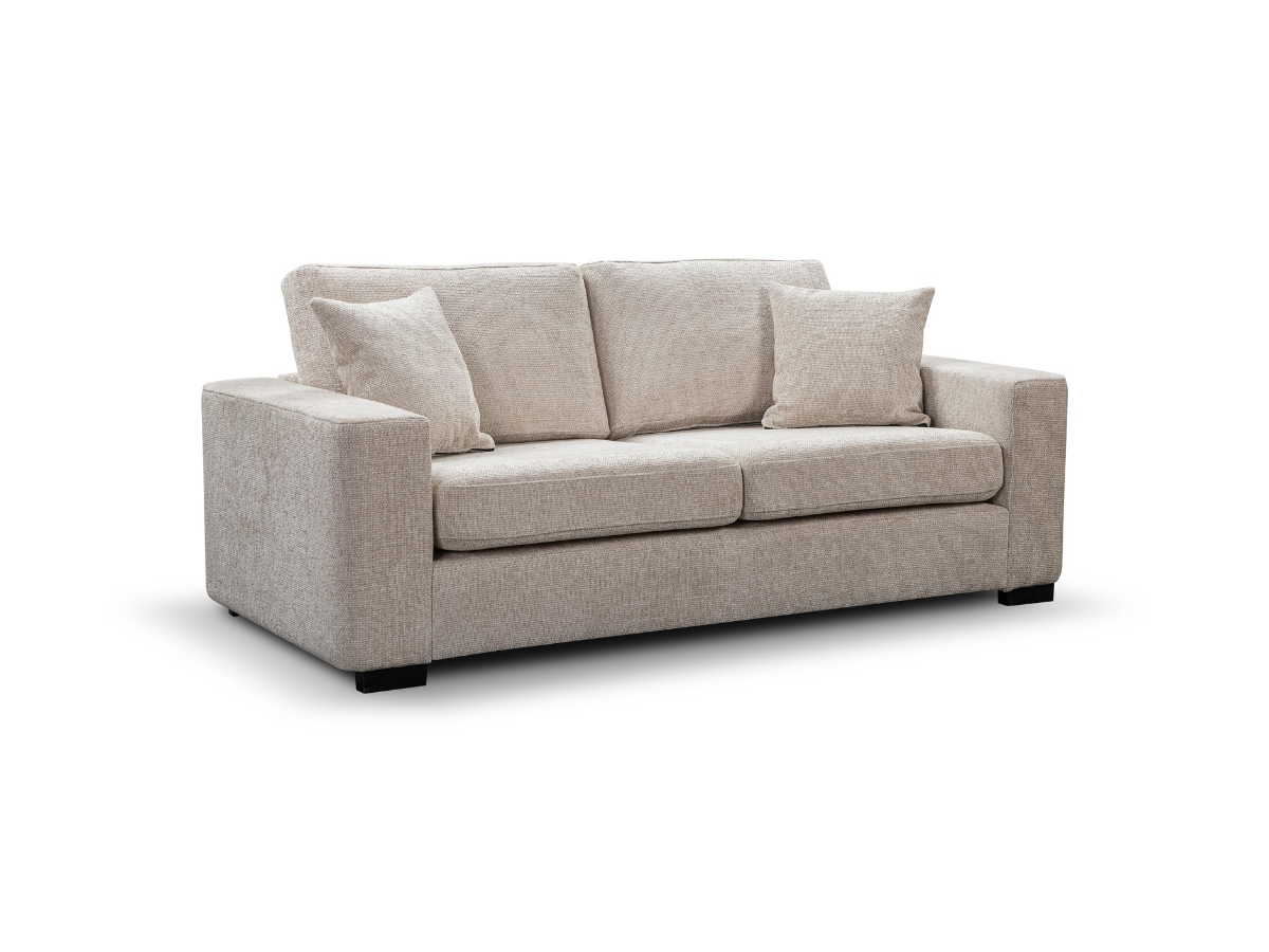 Chestnut 3+2 Sofa Set Cream Enzo Fabric