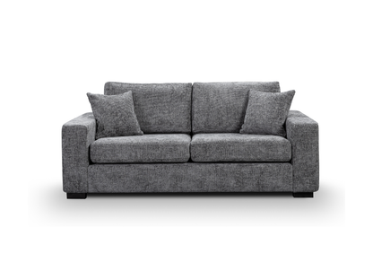 Chestnut Sofa 3 Seater Slate Enzo Fabric