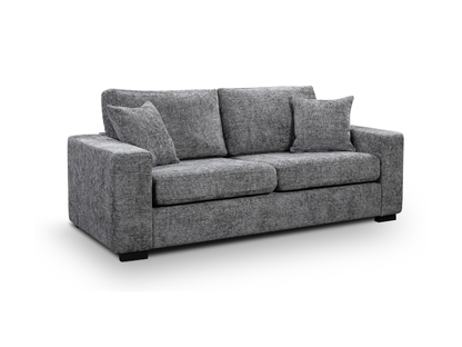 Chestnut Sofa 3 Seater Slate Enzo Fabric