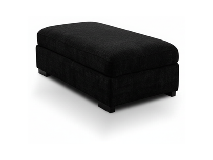 Chestnut Storage Footstool Enzo Fabric