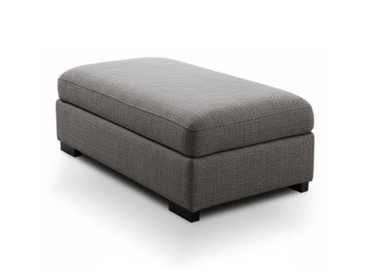 Chestnut Storage Footstool Enzo Fabric