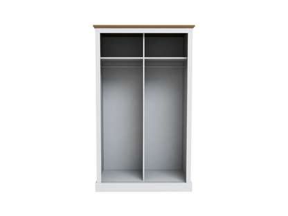 Devonshire Two Door Sliding Wardrobe with Mirror White