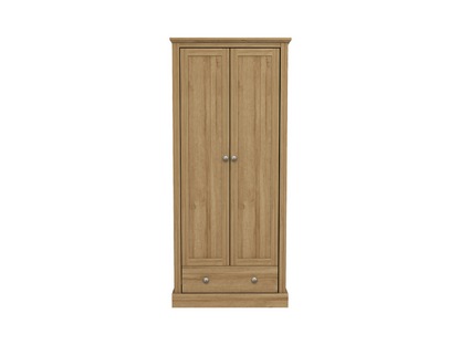 Devonshire Two Door Wardrobe with Drawer Oak