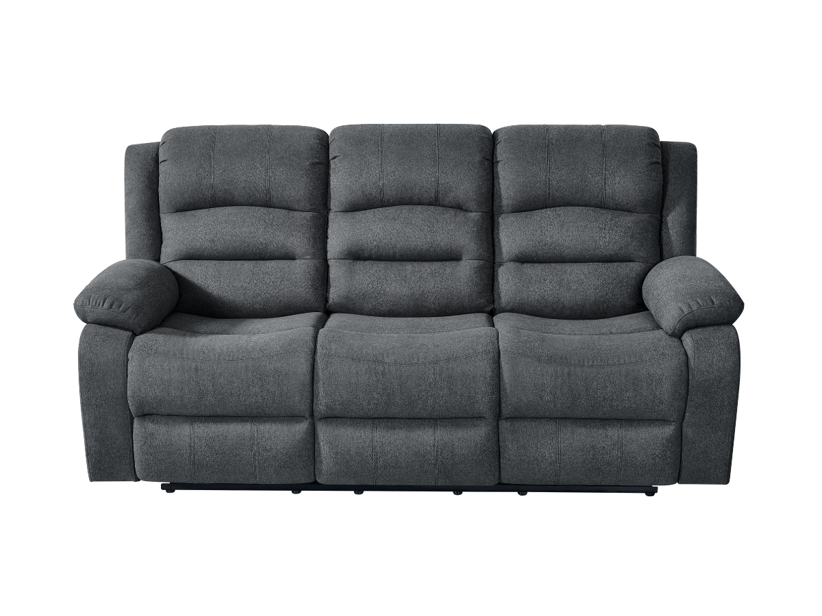 Florence 3 Seater Electric Recliner Sofa Grey Fabric