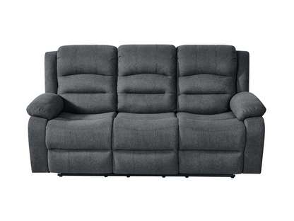 Florence 3 Seater Electric Recliner Sofa Grey Fabric